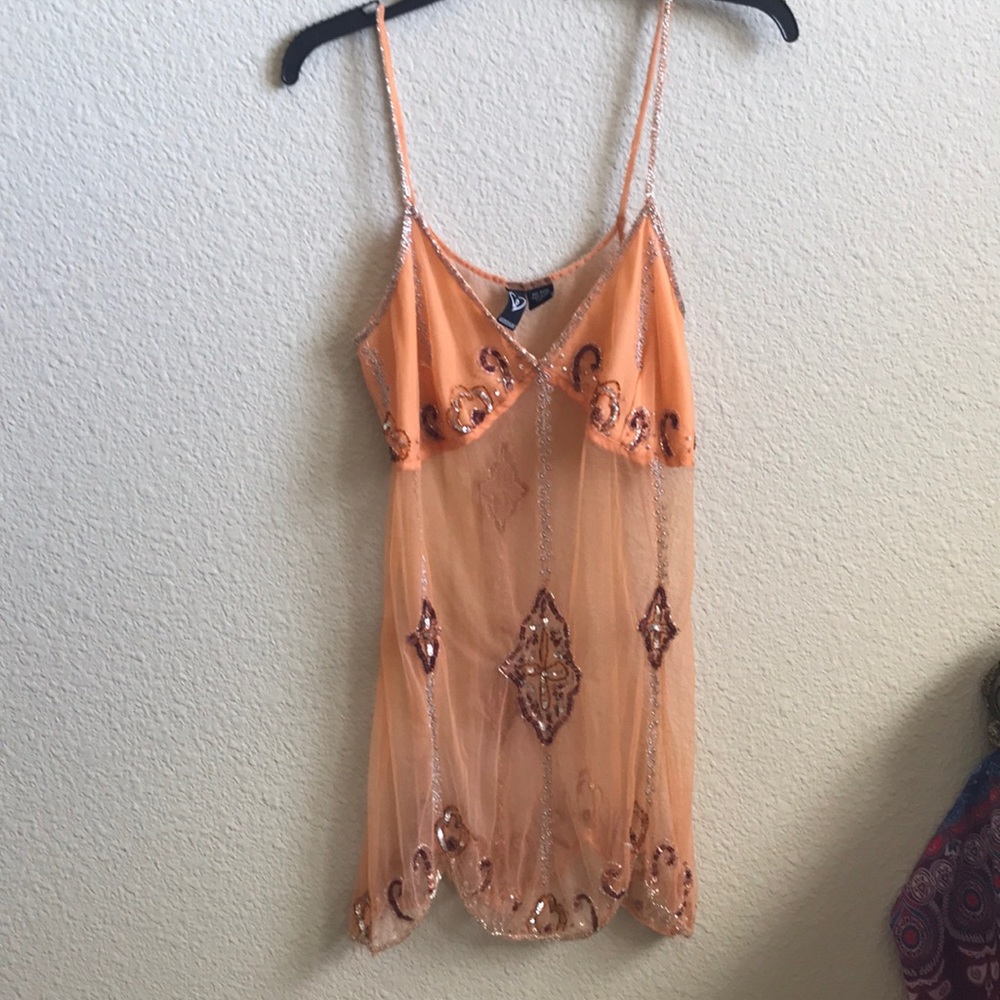 See through Spaghetti strap shirt